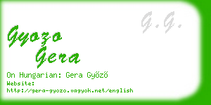 gyozo gera business card