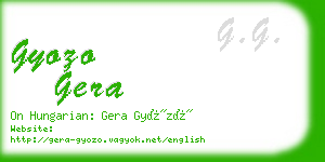 gyozo gera business card